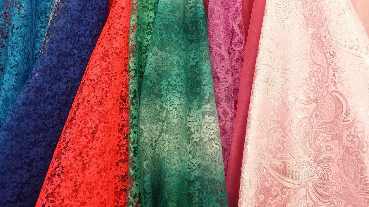 telas de seda varios colores